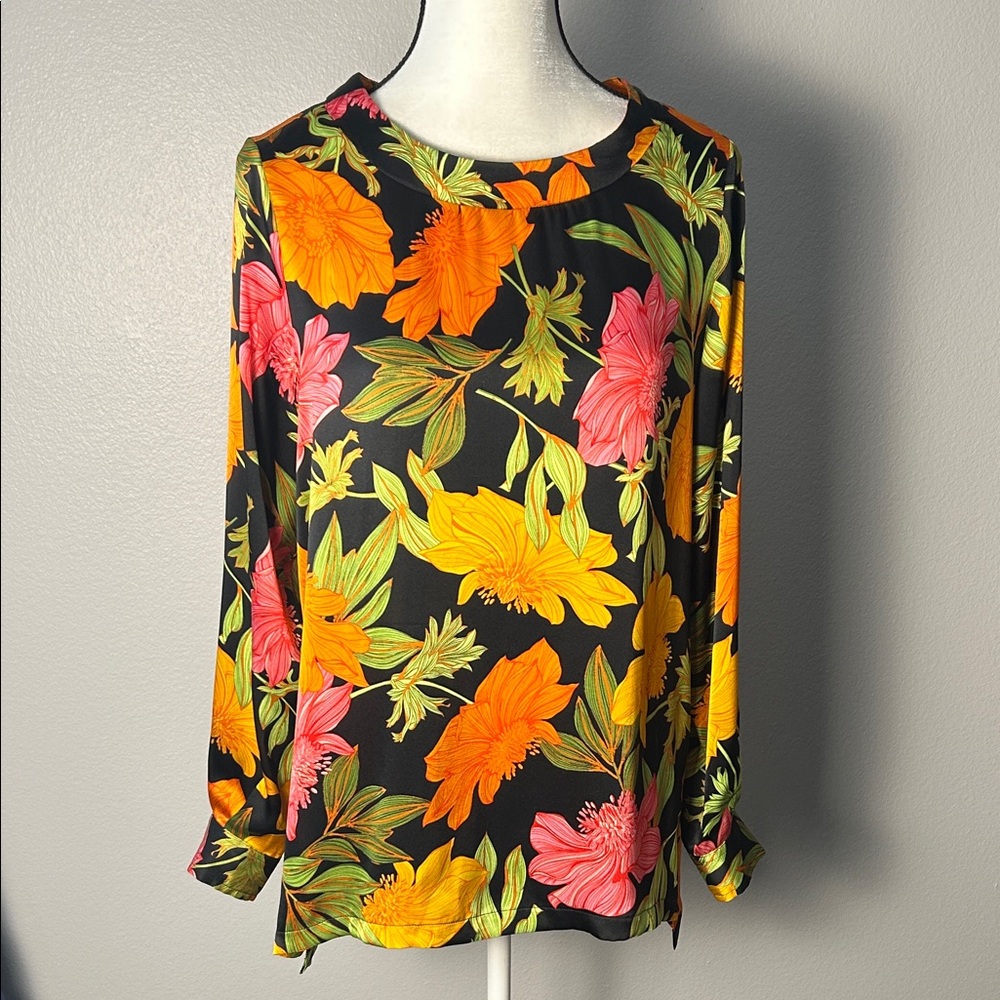 Vintage Floral Bespoke Blouse (Size S)